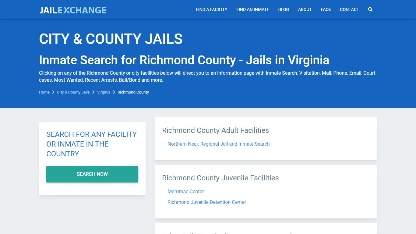 Richmond County Jail Inmates | Arrests | Mugshots | VA